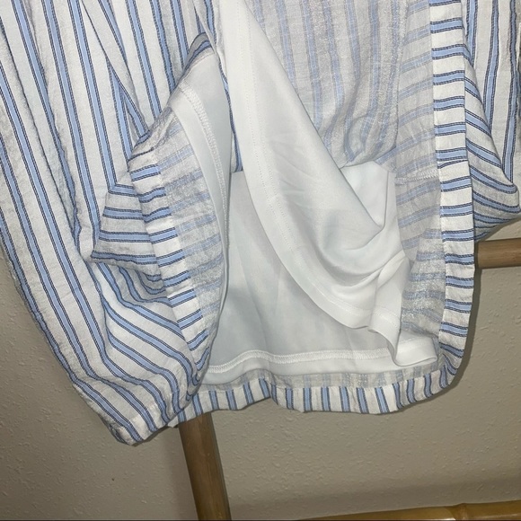 Favlux 1XL dress blue white stripes button tie - Picture 6 of 8